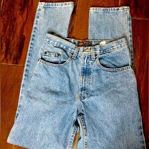 Vintage Route 66 high rise straight leg denim jeans